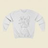 Fearless One Line Picasso 80s Retro Sweatshirt Style