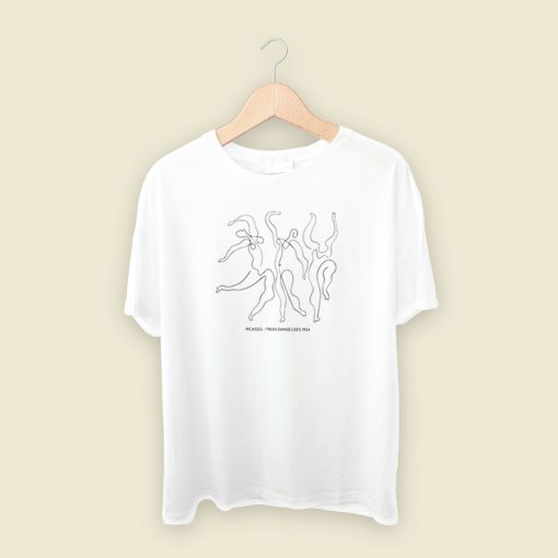 Fearless One Line Picasso 80s Retro T Shirt Style