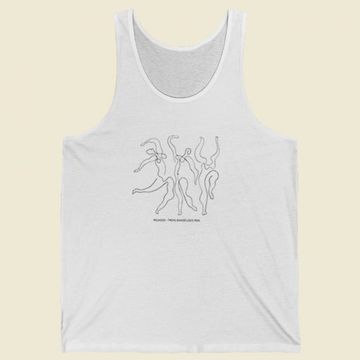 Fearless One Line Picasso 80s Retro Tank Top