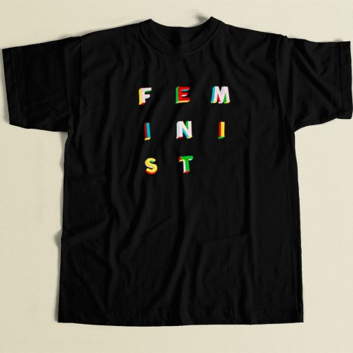 Feminist Embroidered Vintage T Shirt Style