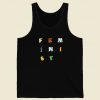 Feminist Embroidered Vintage Tank Top