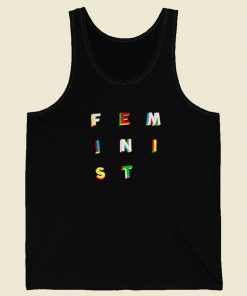 Feminist Embroidered Vintage Tank Top