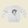 Flora Woman Line Art 80s Retro Sweatshirt Style