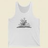 Flower Books Read 80s Retro Tank Top