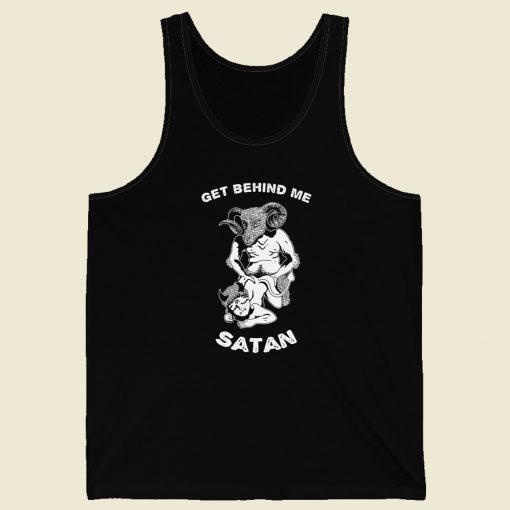 Get Behind Me Satan 80s Retro Tank Top