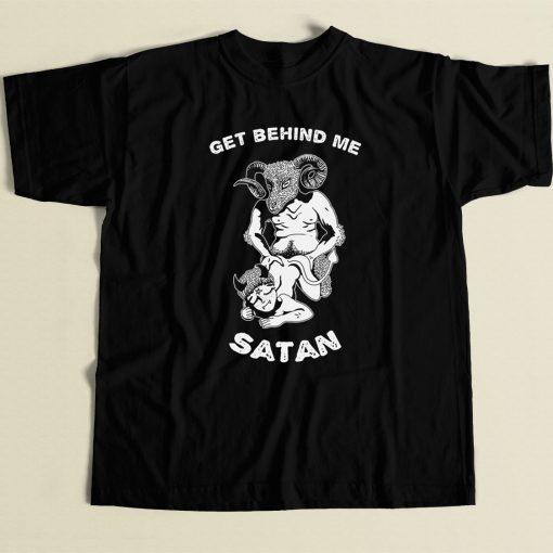 Get Behind Me Satan 80s Retro T Shirt Style