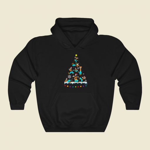 Goofy Disney Christmas Tree Hoodie Style