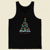 Goofy Disney Christmas Tree 80s Retro Tank Top