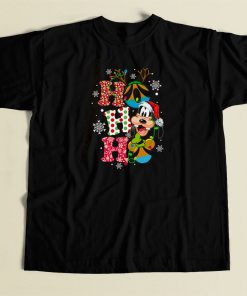 Ho Ho Ho Goofy Christmas 80s Retro T Shirt Style