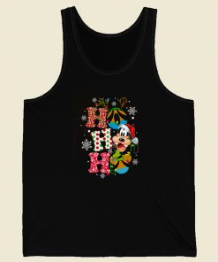 Ho Ho Ho Goofy Christmas 80s Retro Tank Top