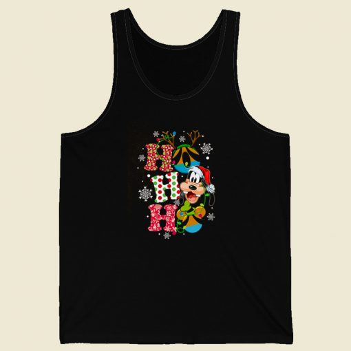 Ho Ho Ho Goofy Christmas 80s Retro Tank Top