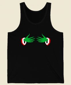 Hold My Boob Christmas 80s Retro Tank Top