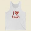 I Love Winter 80s Retro Tank Top