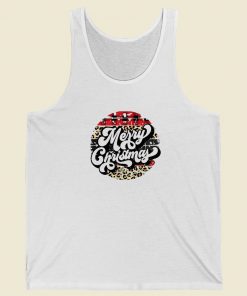 Leopard Merry Christmas Funny Tank Top