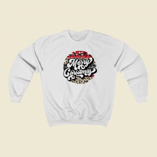 Leopard Merry Christmas Funny Sweatshirt Style