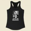 Lets Go Brandon 80s Racerback Tank Top