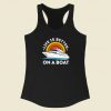 Life Is Better On The Boat 80s Racerback Tank Top