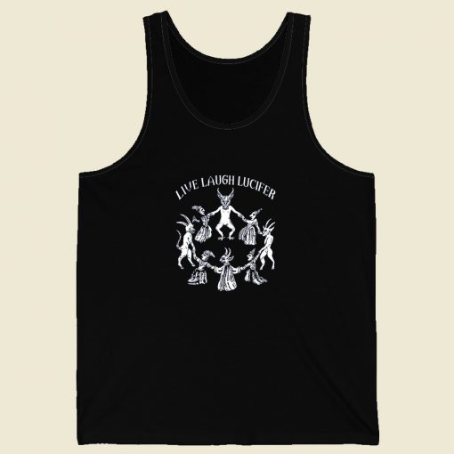 Live Laugh Lucifer 80s Retro Tank Top