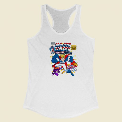 Major Glory Comic 80s Racerback Tank Top