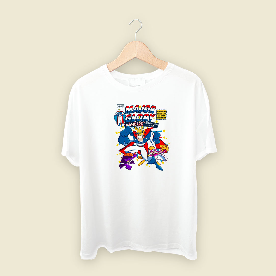 Major Glory Comic 80s Retro T Shirt Style - Unisex T-Shirt | Grltee.com