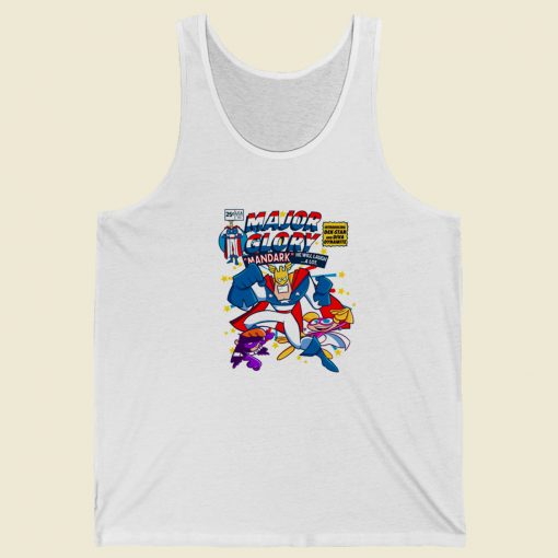 Major Glory Comic 80s Retro Tank Top