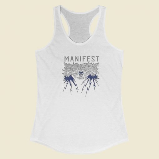 Manifest Magic Wizard 80s Racerback Tank Top