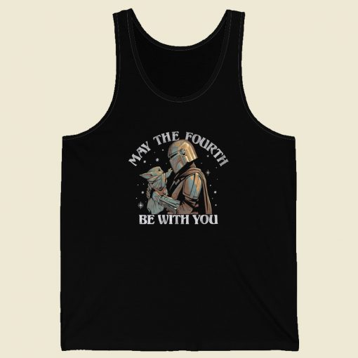 May The Fourth Be With You 80s Retro Tank Top