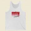 Merry Christmas Typography 80s Retro Tank Top