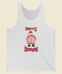 Merry Kissmyass Funny 80s Retro Tank Top