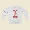 Merry Kissmyass Funny 80s Retro Sweatshirt Style