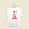 Merry Kissmyass Funny 80s Retro T Shirt Style