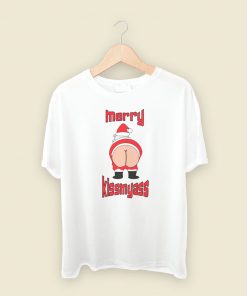 Merry Kissmyass Funny 80s Retro T Shirt Style