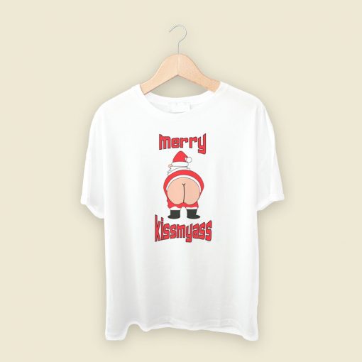 Merry Kissmyass Funny 80s Retro T Shirt Style