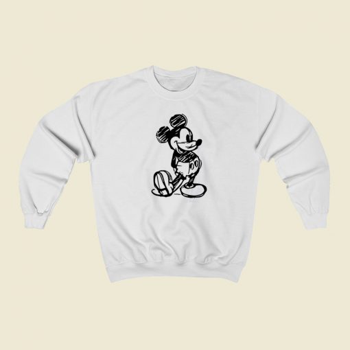 Sketch Disney Mickey Funny Sweatshirt Style