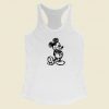 Sketch Disney Mickey Funny Racerback Tank Top