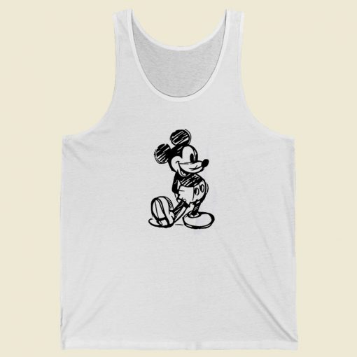 Sketch Disney Mickey Funny Tank Top