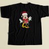 Minnie Disney Santa Claus Light 80s Retro T Shirt Style