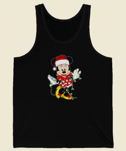 Minnie Disney Santa Claus Light 80s Retro Tank Top