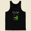 Missing Alien Funny 80s Retro Tank Top