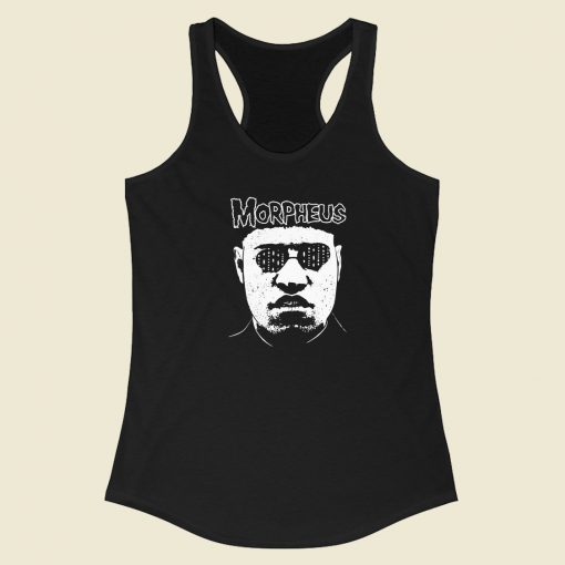 Morpheus The Matrix Misfits 80s Racerback Tank Top