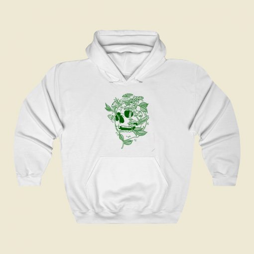 Mushroom Skull Skeleton 80s Hoodie Style