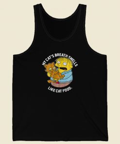 My Cat Breath Smells Like Cat Food 80s Retro Tank Top