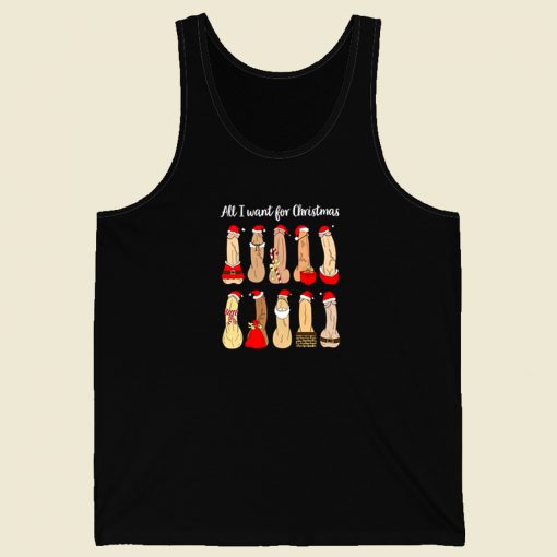 Naughty Santa 80s Retro Tank Top