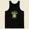 No Coffee No Force Baby Yoda 80s Retro Tank Top