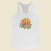 Ocean Waves Sunny Days 80s Racerback Tank Top