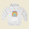 Rainbow Welcome Back 80s Hoodie Style