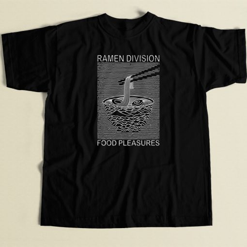 Ramen Division Food Pleasure 80s Retro T Shirt Style