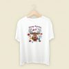 Reindeer Santa Glitter Effect 80s Retro T Shirt Style