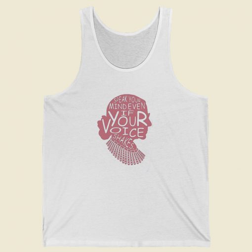 Ruth Bader Ginsburg Quote 80s Retro Tank Top