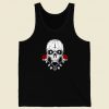 Satanic Skull Vintage 80s Retro Tank Top